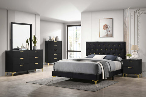 Alice 5-piece California King Bedroom Set BlackBlack