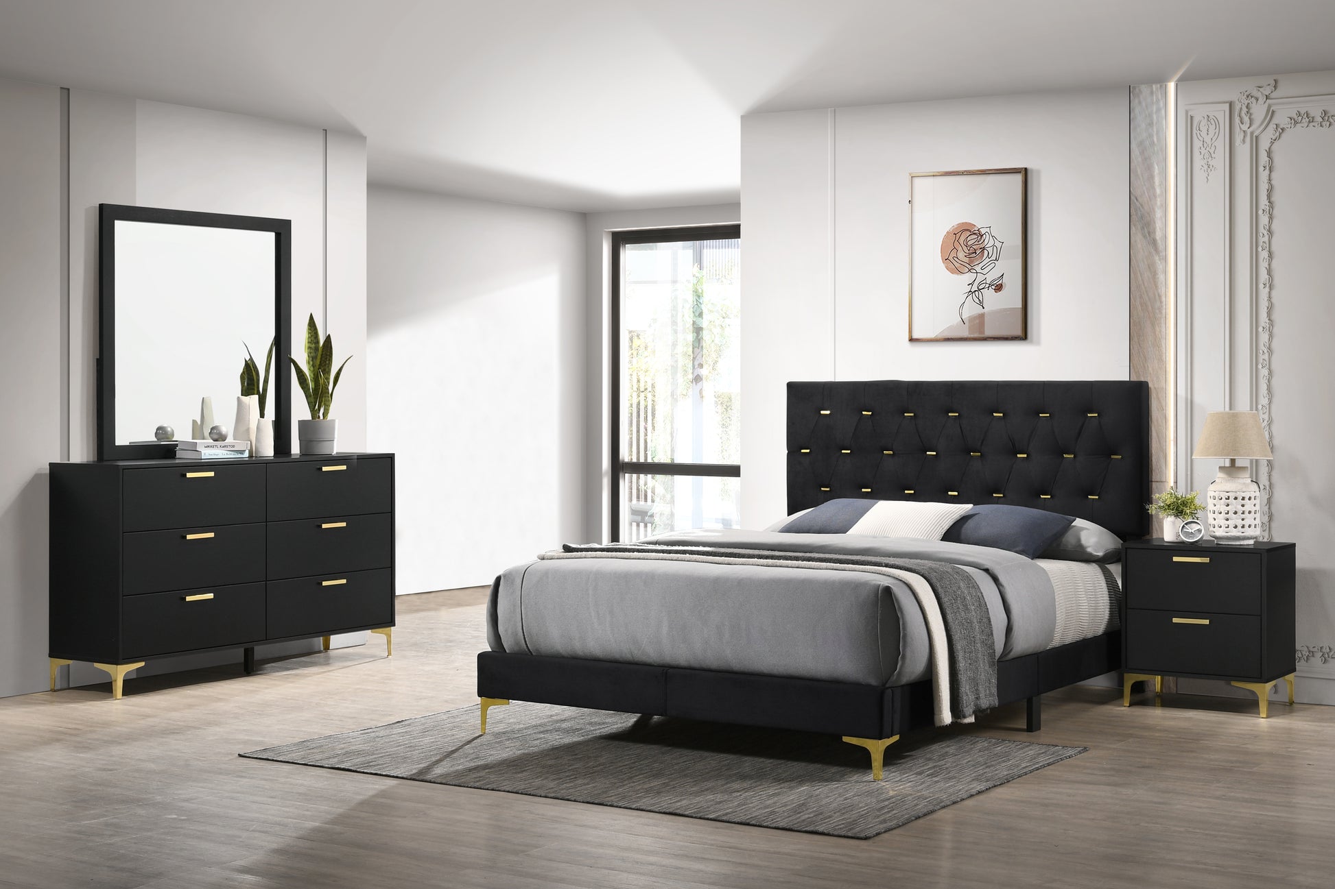 Queen Bed 4 Pc Set