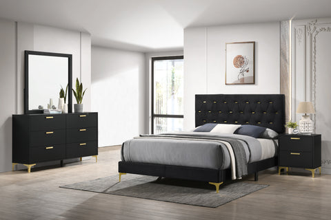 Alice 4-piece Queen Bedroom Set BlackBlack
