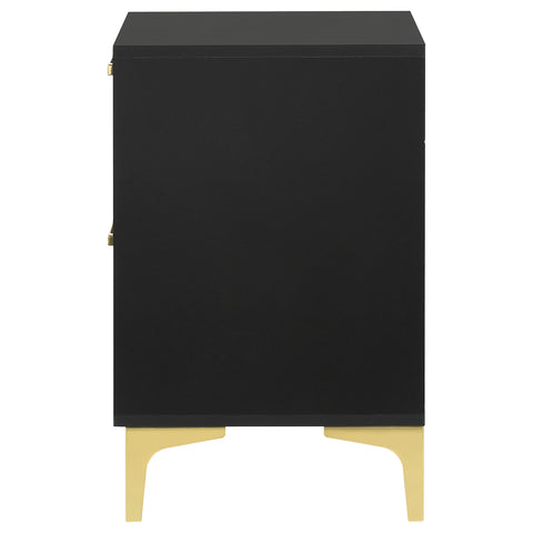 Alice 2-drawer Nightstand BlackBlack
