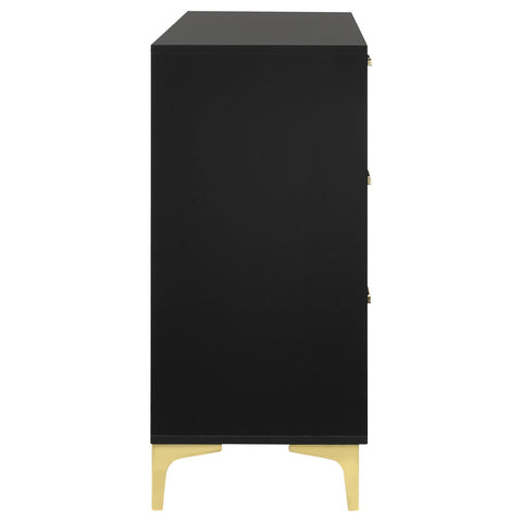 Alice 6-drawer Dresser BlackBlack