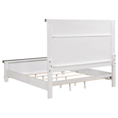Bledel 5-piece Eastern King Bedroom Set Distressed WhiteDistressed White