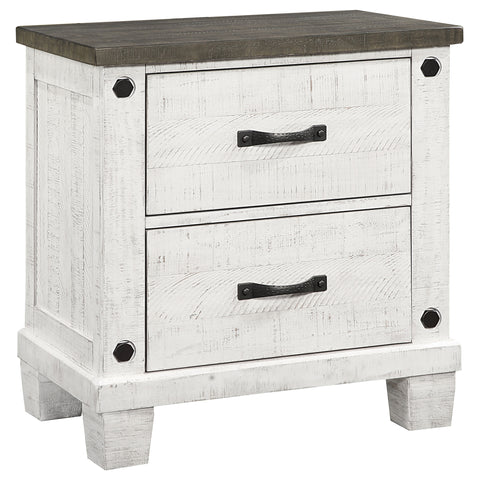 Bledel 5-piece Eastern King Bedroom Set Distressed WhiteDistressed White