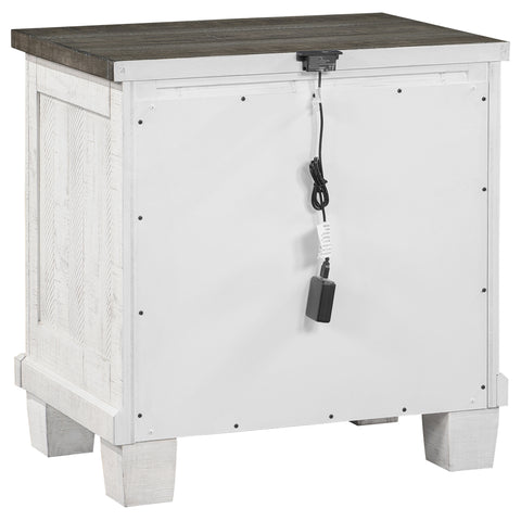 Bledel 5-piece Eastern King Bedroom Set Distressed WhiteDistressed White
