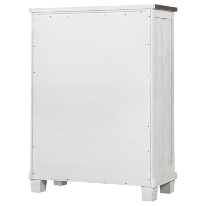 Bledel 5-drawer Bedroom Chest Distressed WhiteDistressed White