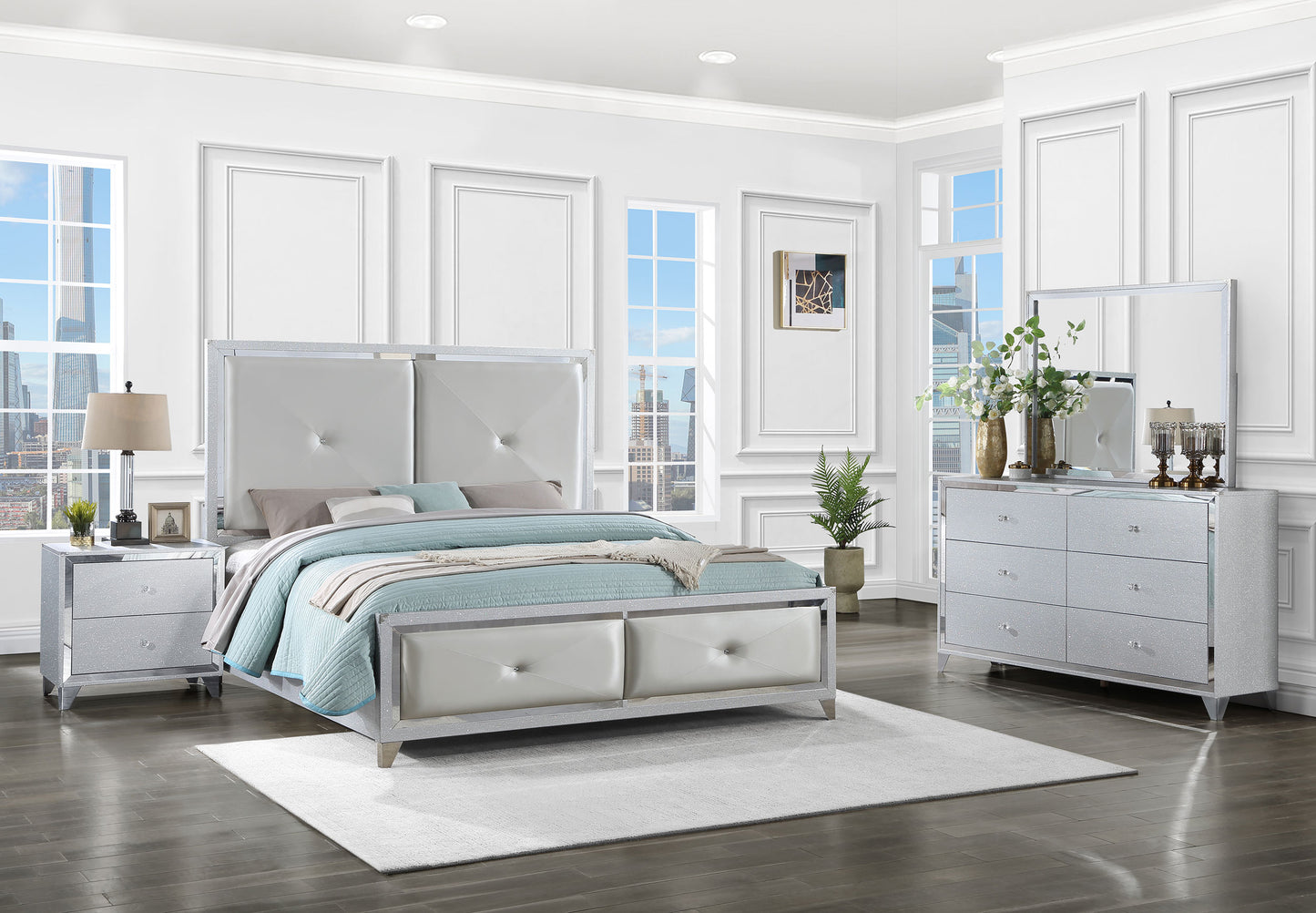 queen bed 4 pc set