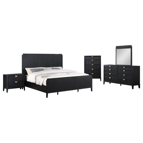 Harvey 5-piece Queen Bedroom Set BlackBlack