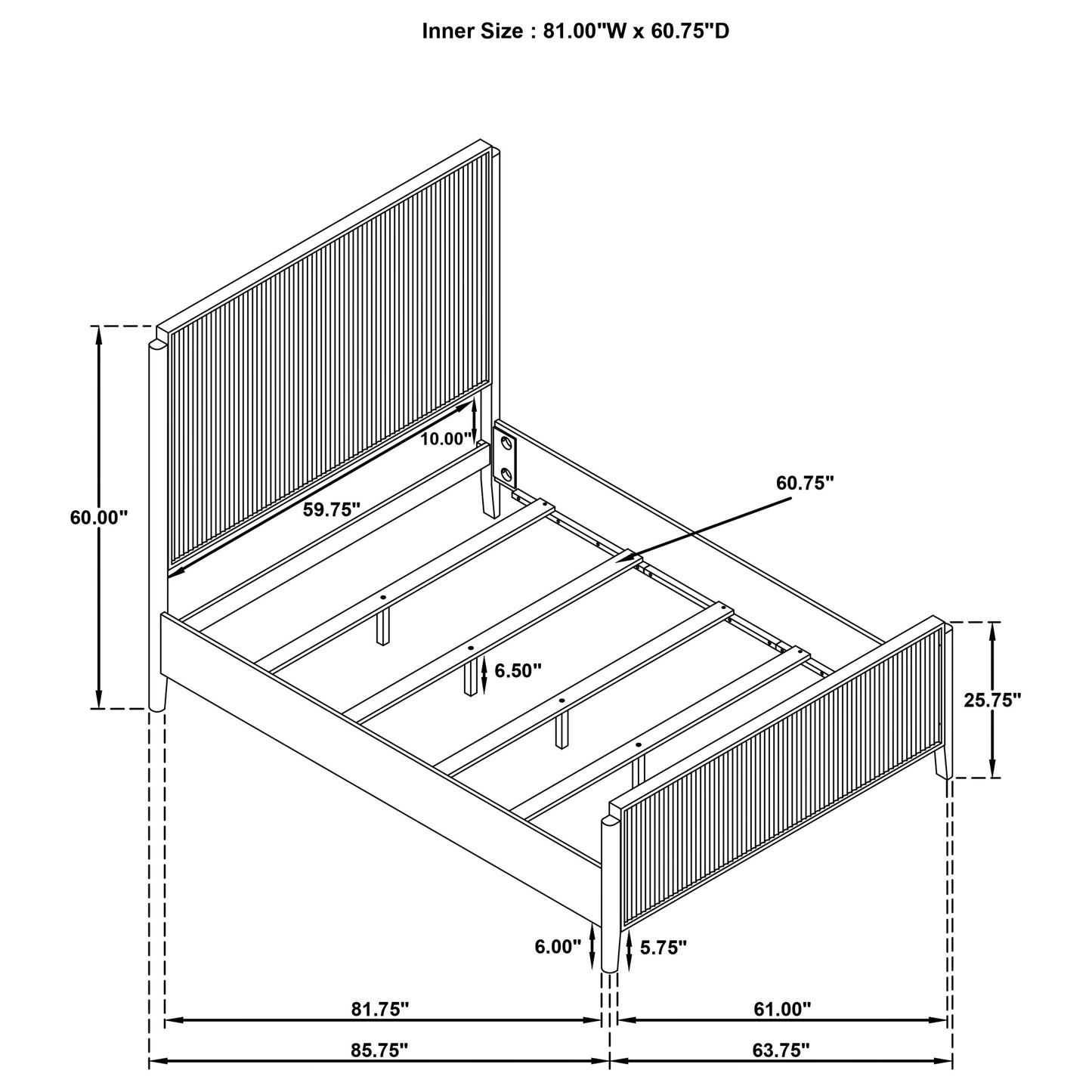 thatcher wood queen panel bed black