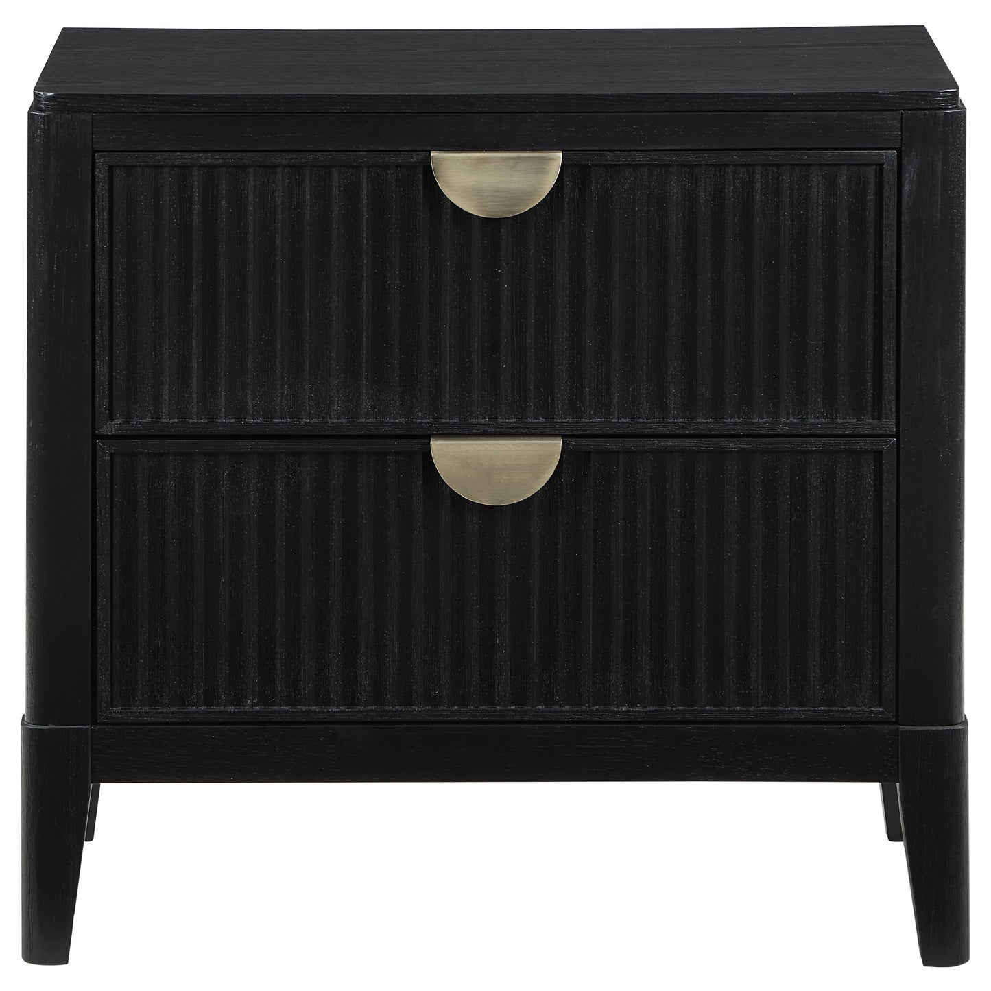 thatcher 2-drawer nightstand black