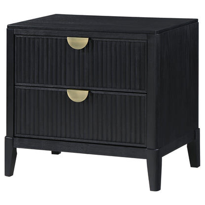 Thatcher 2-drawer Nightstand Black