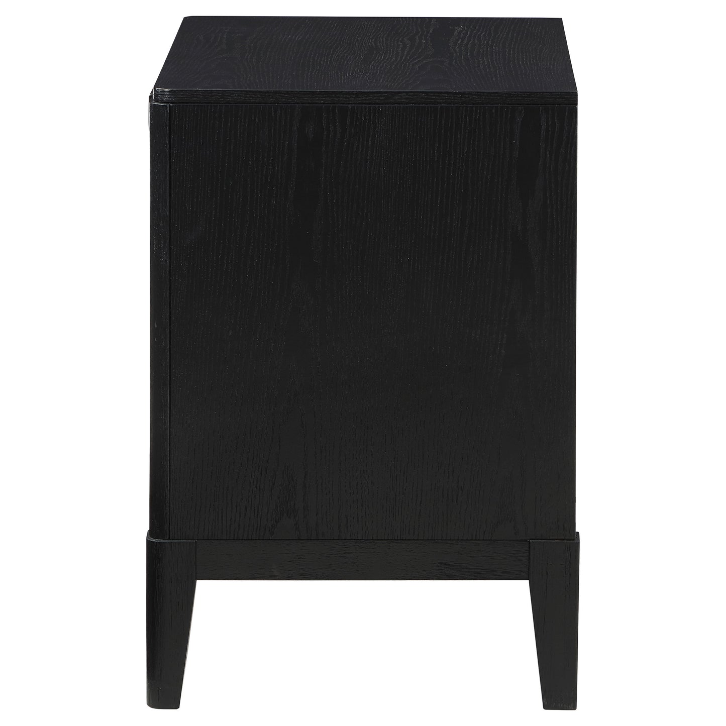 thatcher 2-drawer nightstand black