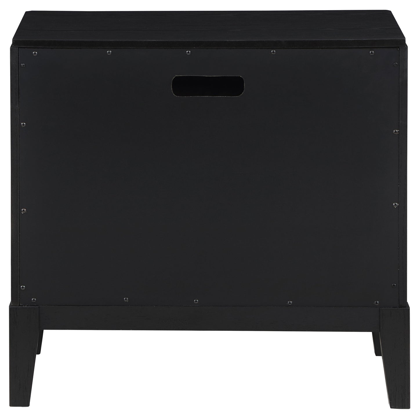 thatcher 2-drawer nightstand black