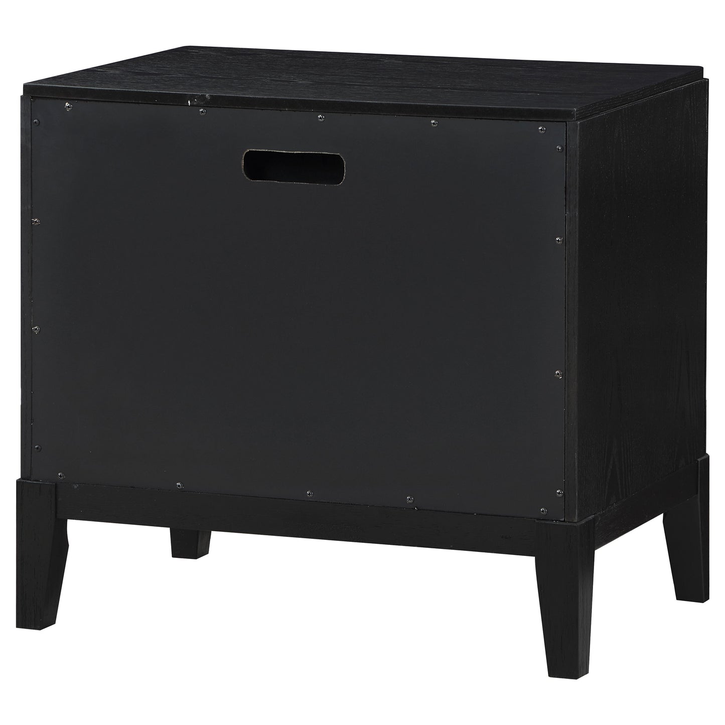 thatcher 2-drawer nightstand black