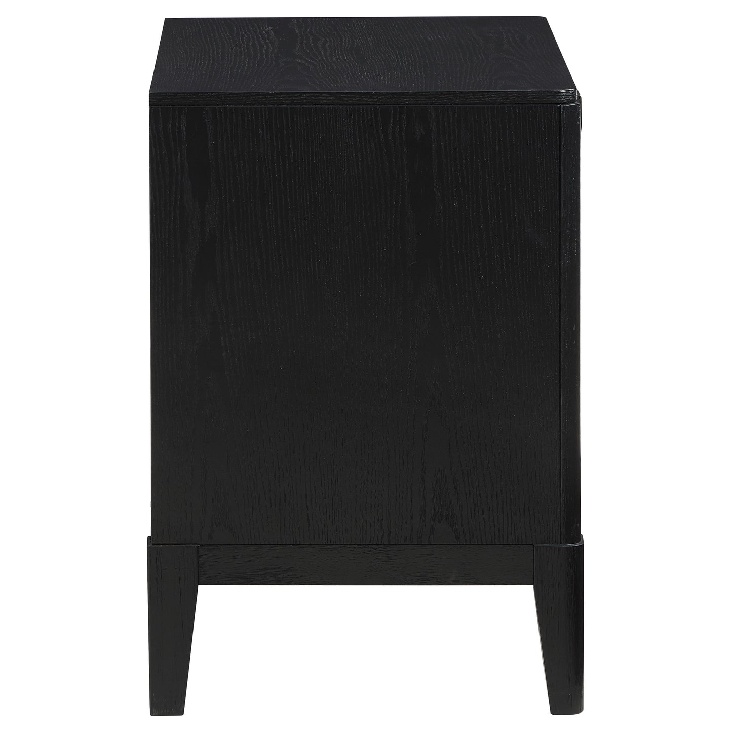 thatcher 2-drawer nightstand black