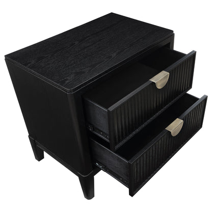 Thatcher 2-drawer Nightstand Black