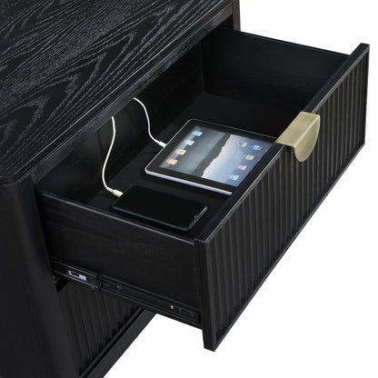 Thatcher 2-drawer Nightstand Black