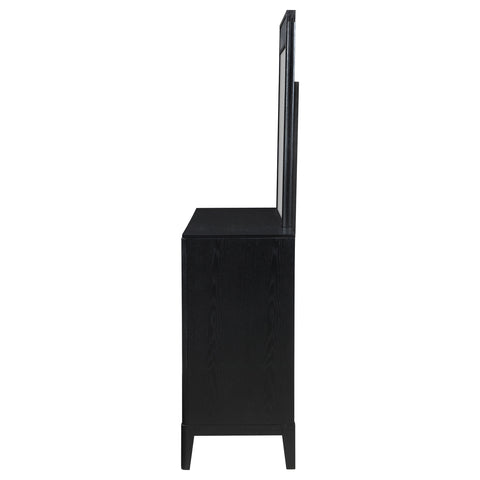 Harvey 8-drawer Dresser with Mirror BlackBlack