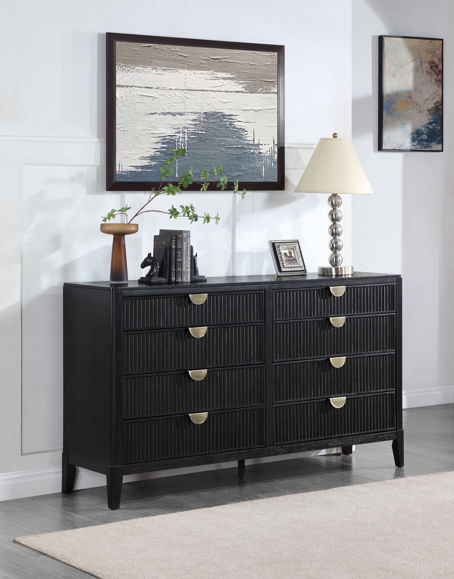 thatcher 8-drawer dresser black