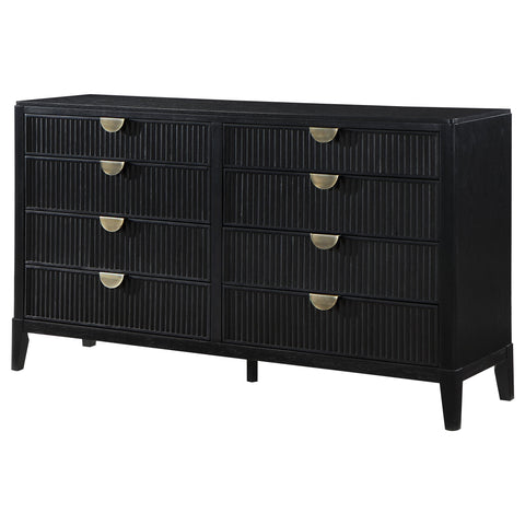 Harvey 8-drawer Dresser BlackBlack