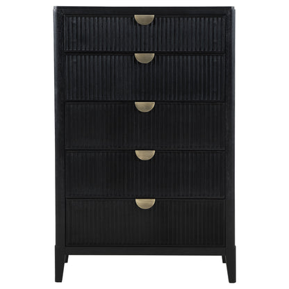 Thatcher 5-drawer Bedroom Chest Black