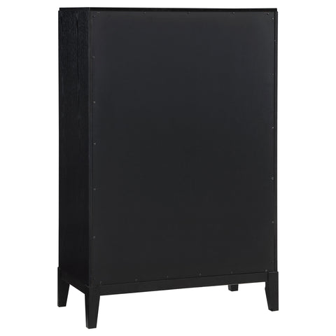 Harvey 5-drawer Bedroom Chest BlackBlack
