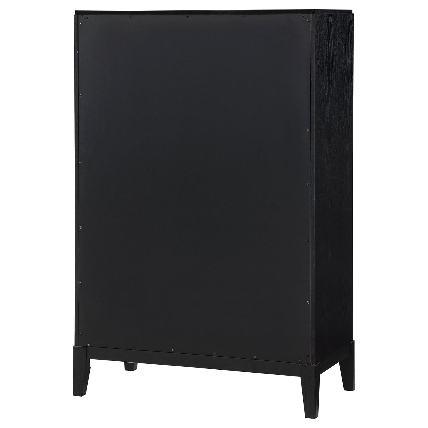 thatcher 5-drawer bedroom chest black