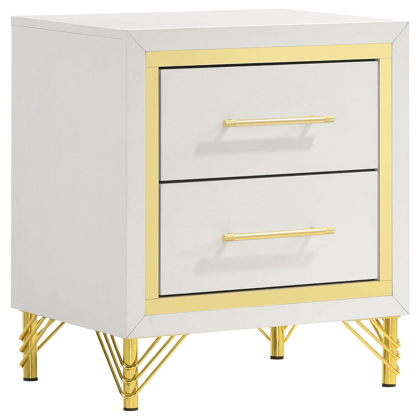 taylor 2-drawer nightstand white