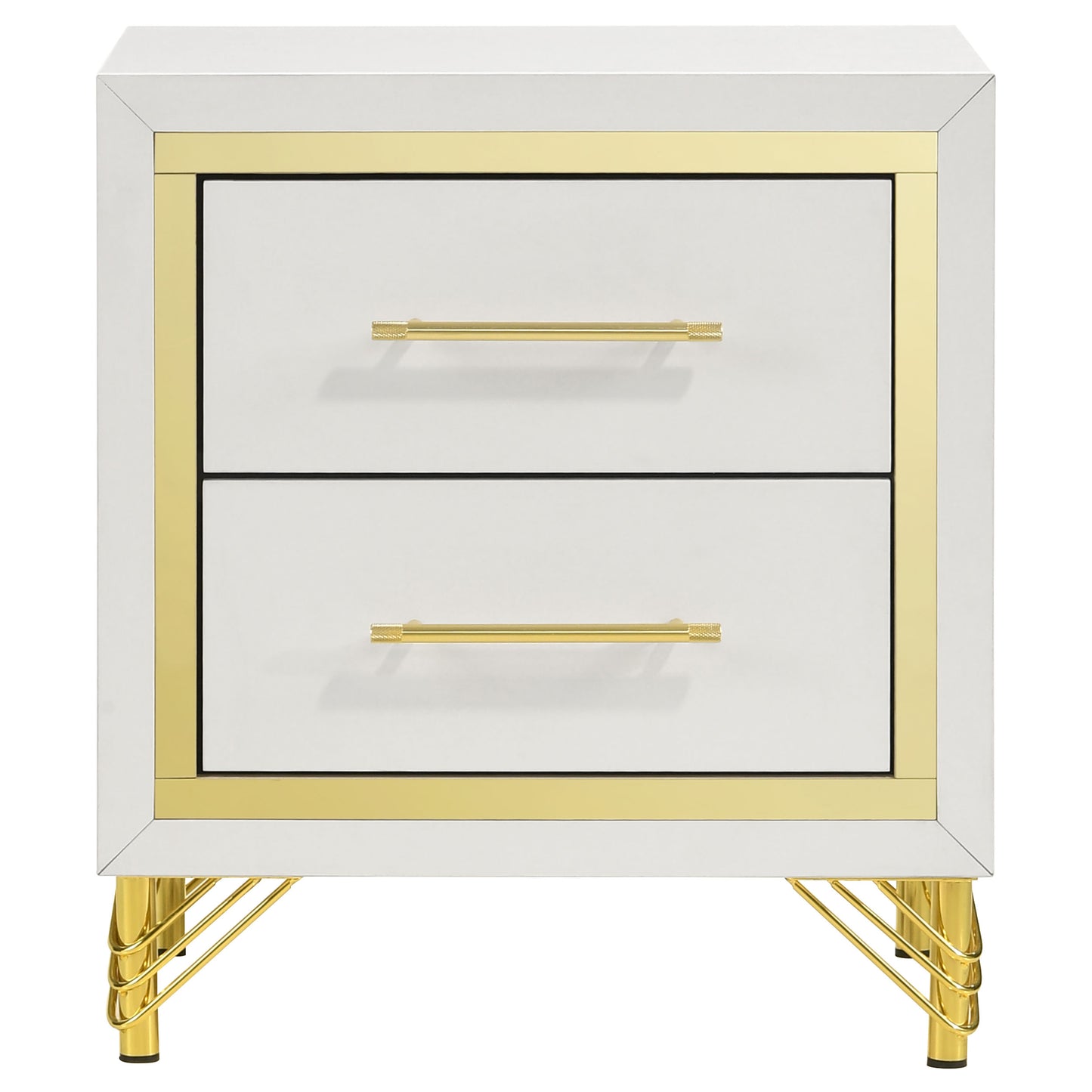 taylor 2-drawer nightstand white