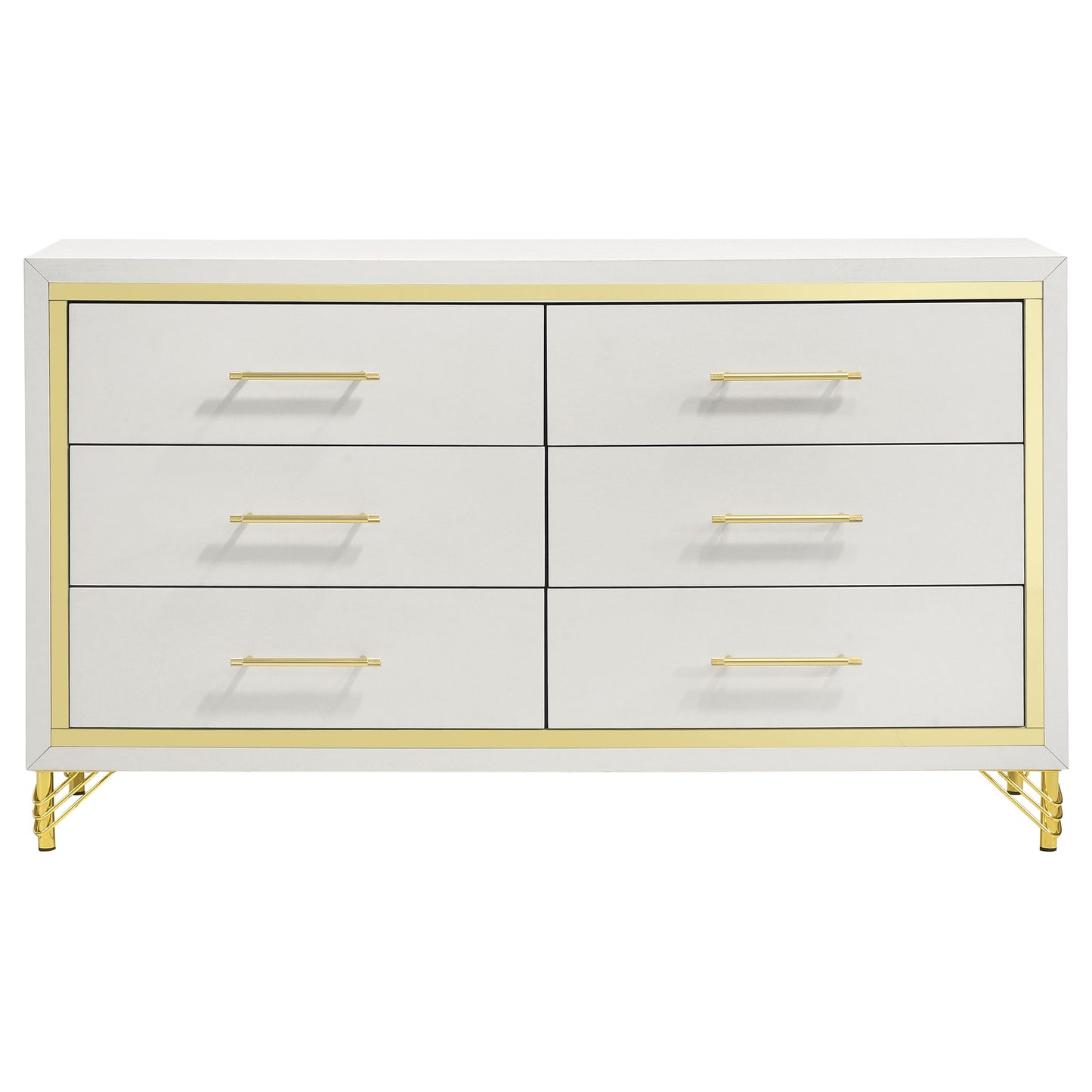 taylor 6-drawer dresser white