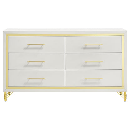 Taylor 6-drawer Dresser White