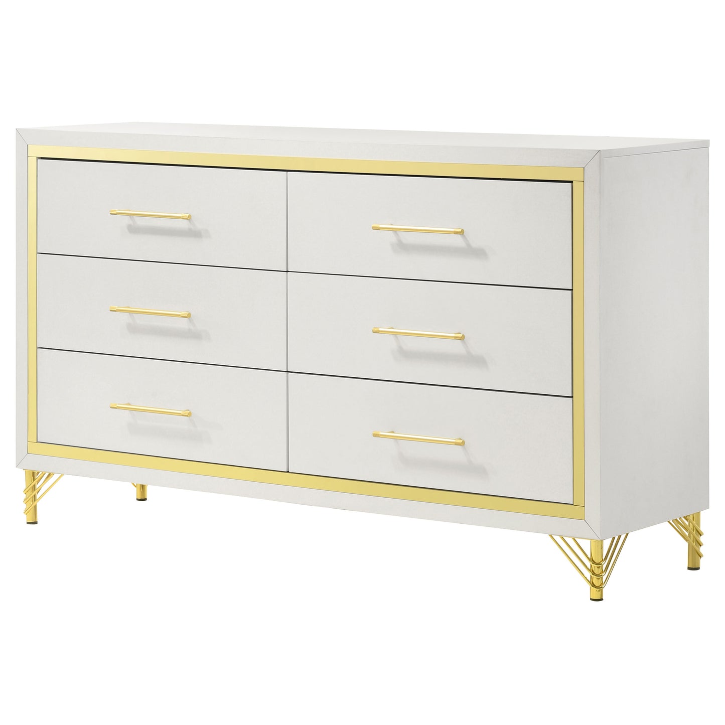 taylor 6-drawer dresser white