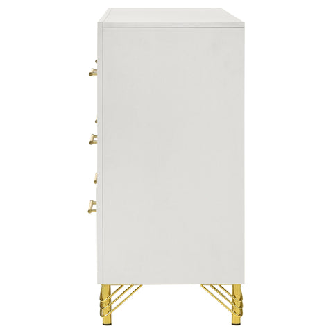 Jocelyn 6-drawer Dresser Cabinet WhiteWhite