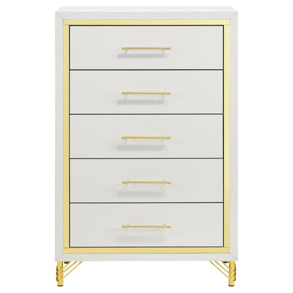 Taylor 5-drawer Bedroom Chest White