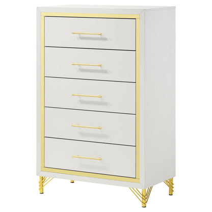 Taylor 5-drawer Bedroom Chest White