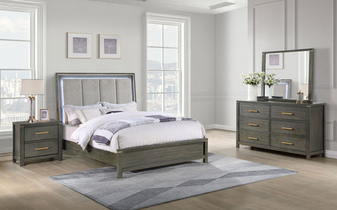 Euston 4-piece California King Bedroom Set GreyGrey
