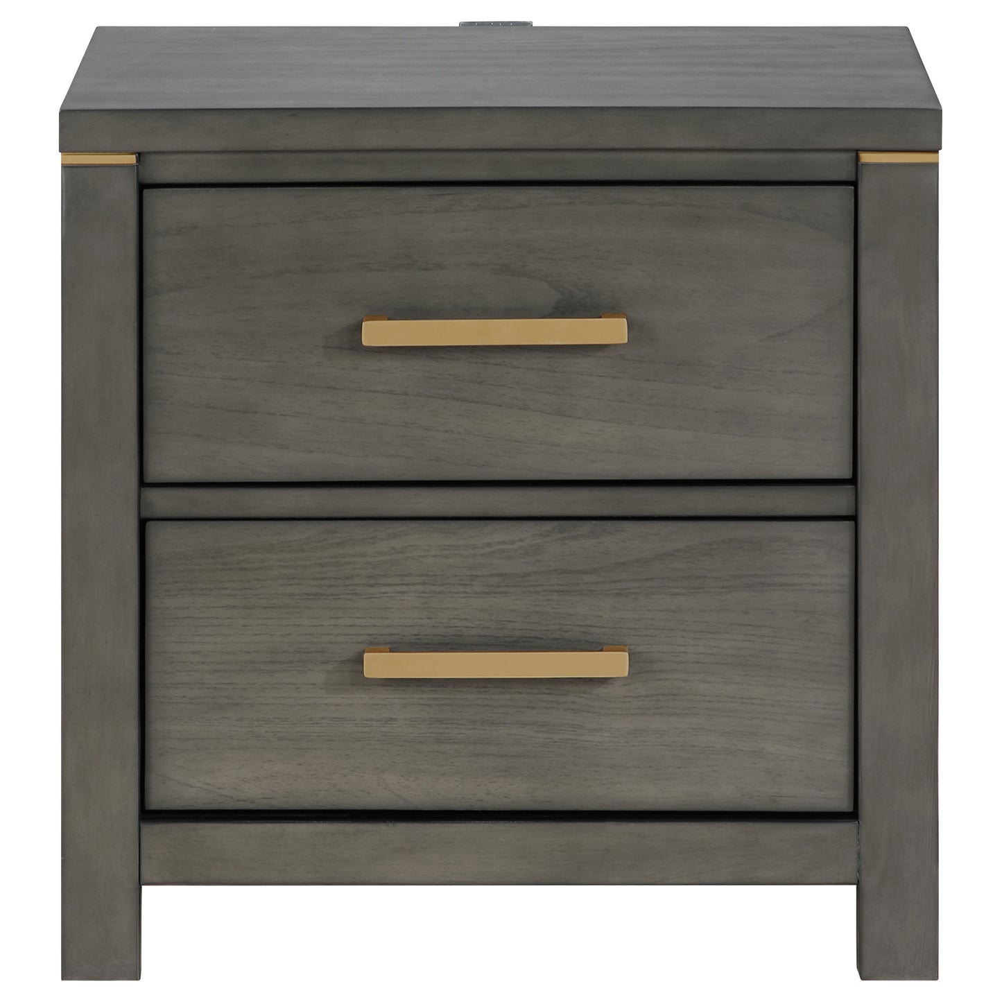 melody 2-drawer nightstand grey