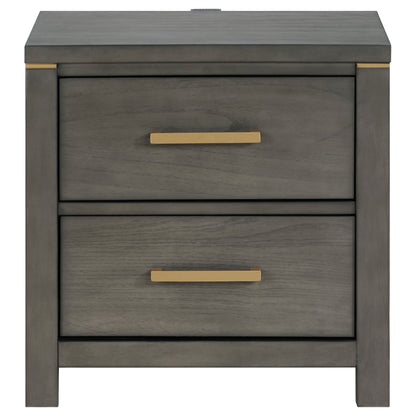 Melody 2-drawer Nightstand Grey