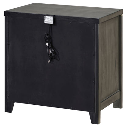 Melody 2-drawer Nightstand Grey