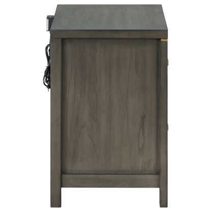 Melody 2-drawer Nightstand Grey