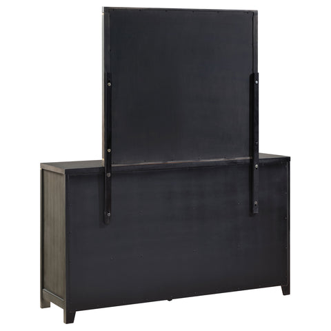 Euston 6-drawer Dresser with Mirror GreyGrey