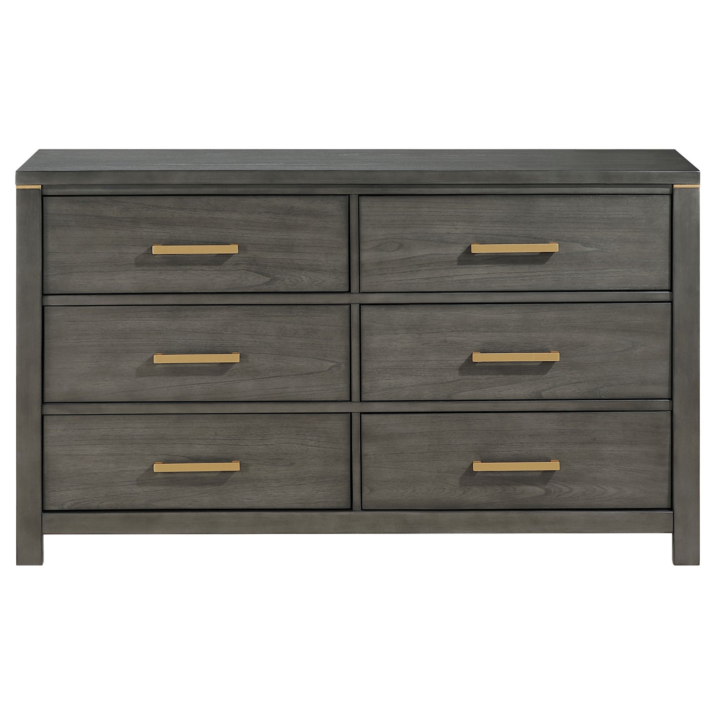 melody 6-drawer dresser grey