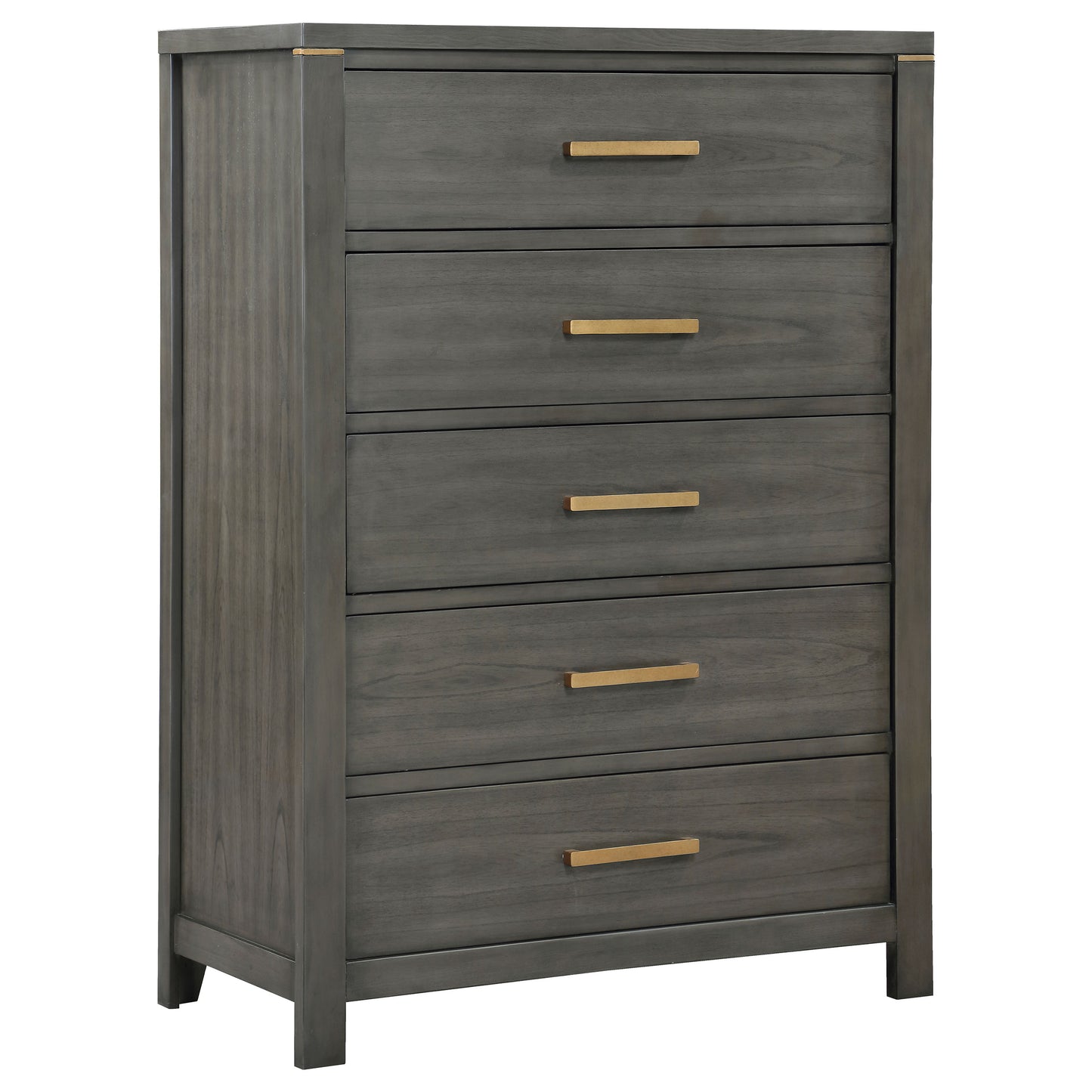 melody 5-drawer bedroom chest grey