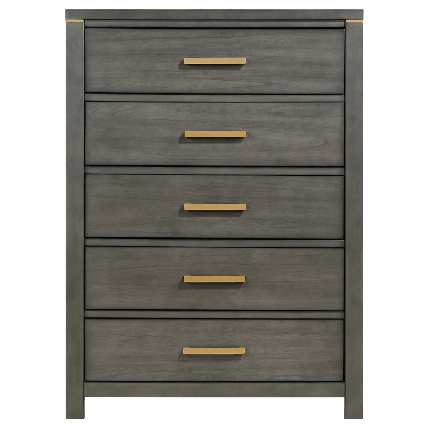 melody 5-drawer bedroom chest grey