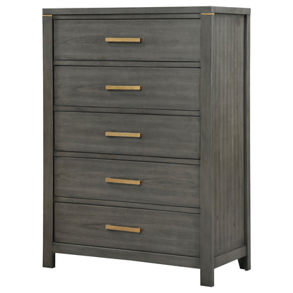 Melody 5-drawer Bedroom Chest Grey