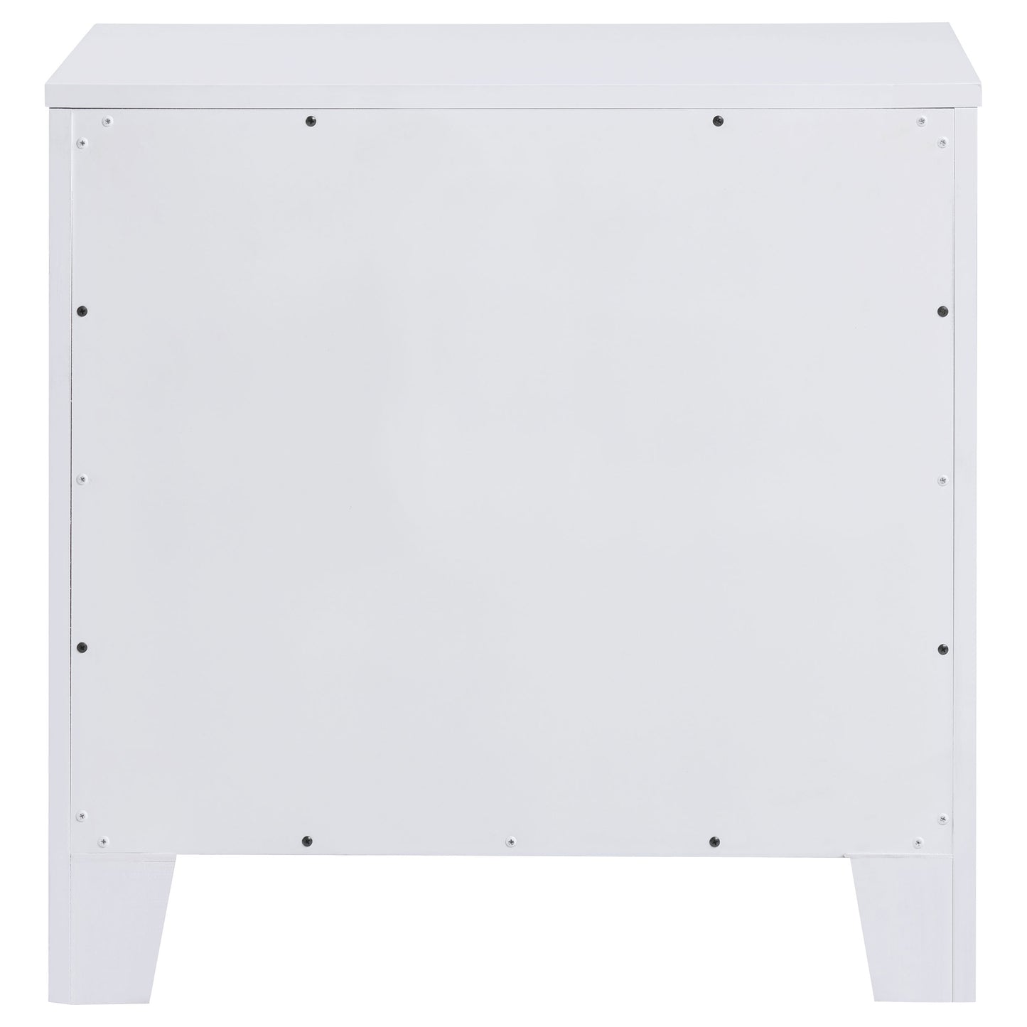 hillcrest 2-drawer nightstand pearl white