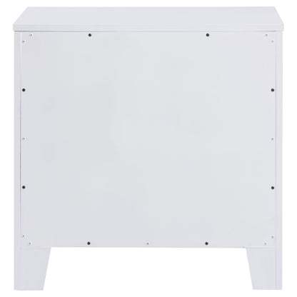 Hillcrest 2-drawer Nightstand Pearl White