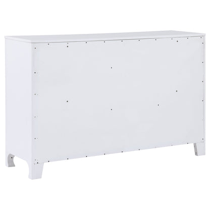 Hillcrest 6-drawer Dresser Pearl White