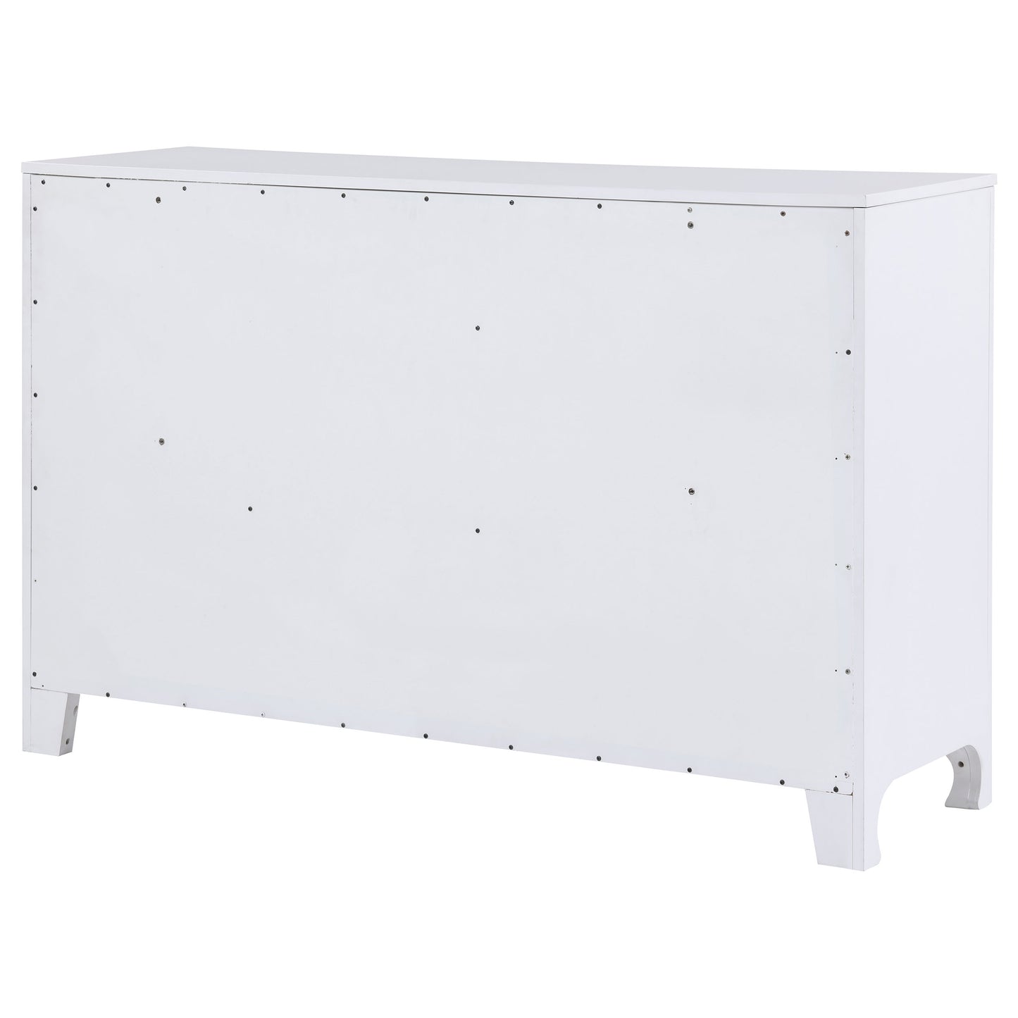 hillcrest 6-drawer dresser pearl white