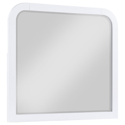 Aghes Dresser Mirror Pearl WhitePearl White