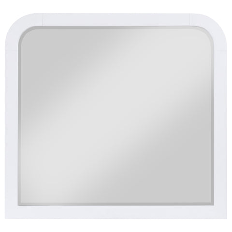 Aghes Dresser Mirror Pearl WhitePearl White
